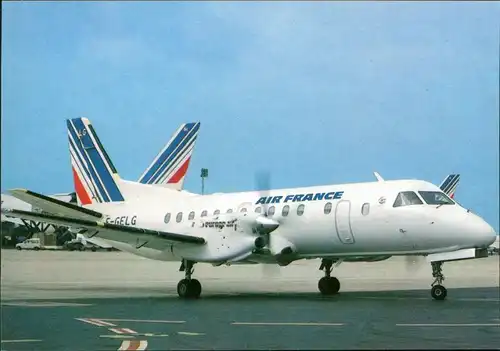 Ansichtskarte Orly Flugzeug "Air France" - Saab SF-340 1985