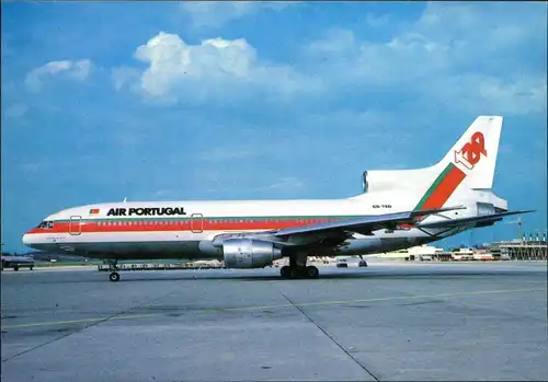 Genf Genève Flugzeug "Air Portugal" - Lockheed L-1011 Tristar 500 auf dem Flughafen 1985