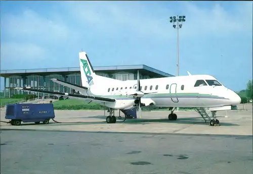 Limoges Flugzeuge "Air Limousin T.A." - SAAB SF-340 auf dem Flughafen 1985