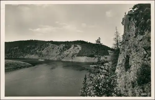 Ansichtskarte Bad Lobenstein Saaletalsperre - Totenfels Zoppoten 1932 