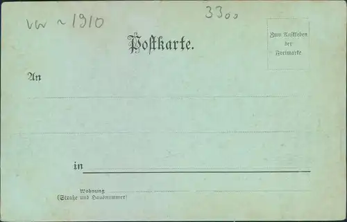 Ansichtskarte Braunschweig Das Theater - Mondscheinlitho 1900