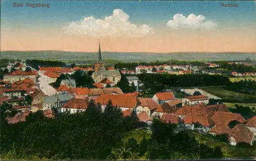 Ansichtskarte Bad Segeberg Blick auf die Stadt 1913 