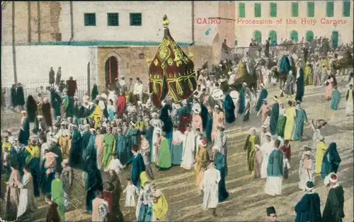 Kairo القاهرة Procession of the Holy Garpets 1918