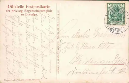 Johannstadt-Dresden   Ehrengeschenk der ehrengilde für das Neue Rathaus 1910