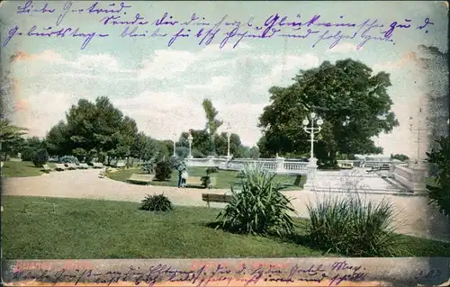 Postcard Buenos Aires Platz im Park 1906 