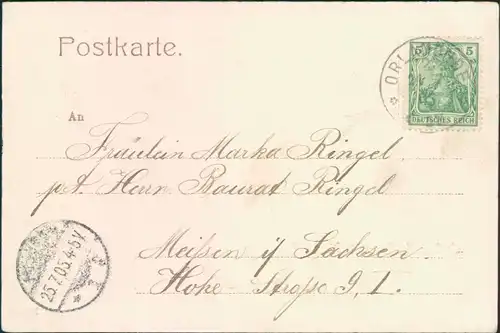 Ansichtskarte Orlamünde mit Naschhausen 1905 