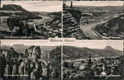 _Sachsen Sächsische Schweiz: Königstein, Lilienstein, Bad Schandau, Bastei 1960