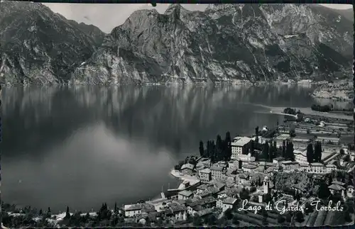 Cartoline Riva del Garda Lago di Garda, Gardasee mit Ort 1960