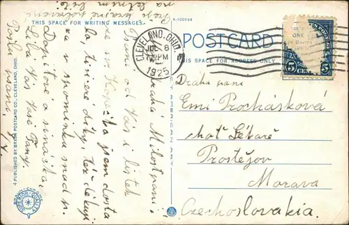 Postcard Cleveland Driveway, Gordon Park 1925