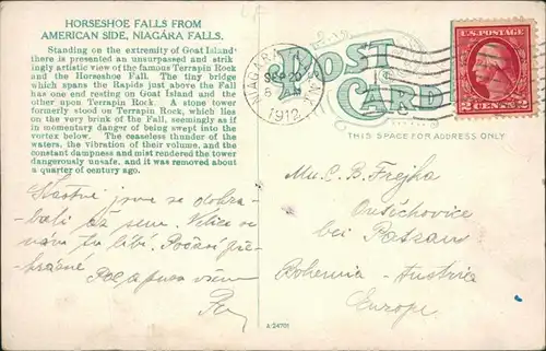 Niagara Falls (NY) Niagarafälle / Niagara Falls Horseshoe Falls 1912