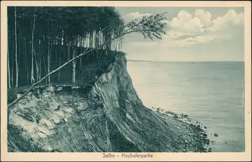 Ansichtskarte Sellin Hochuferpartie - Strand 1923 