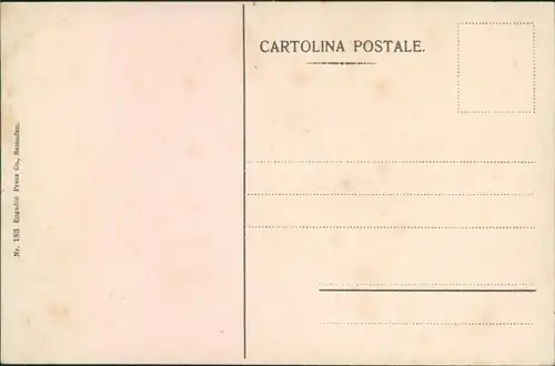 Cartoline Chiavenna Blick auf die Stadt 1913 