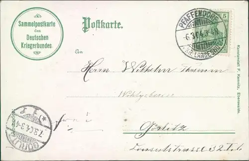 Kelbra (Kyffhäuser) Künstlerlitho: Kyffhäuser und Wirtschaft 1904 