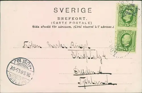 Postcard Brevik Blick auf den See (Privatfotokarte) Norge Norway 1904