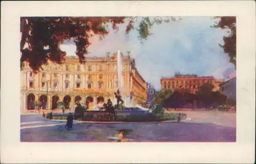 Cartoline Rom Roma Piazza dell' Esedra 1938