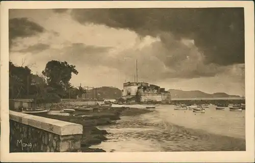 Toulon Le Mourillon et le Fort Saint-Louis, par temps orageux 1932