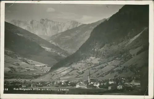 Ansichtskarte Bad Hofgastein Panorama mit Hochkönig 1943