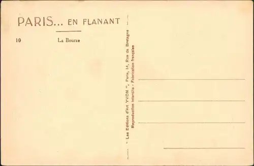 CPA Paris Pariser Börse / La Bourse Oldtimer 1934