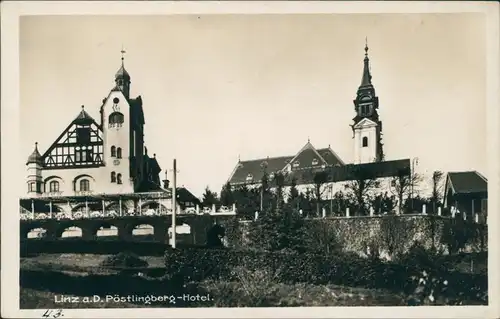 Ansichtskarte Linz Pöstlingsberg-Hotel 1932 