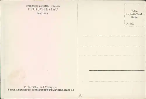 Postcard Deutsch Eylau Iława Rathaus, Markt Geschäfte 1928 