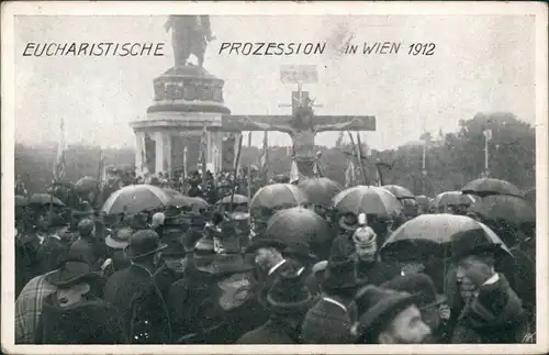 Ansichtskarte Wien Eucharistische Prozession 1912 