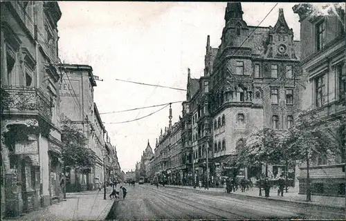 Postcard Kattowitz Katowice Grundmannstraße 1918 