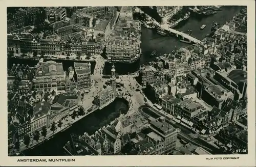 Postkaart Amsterdam Amsterdam Muntplein 1931