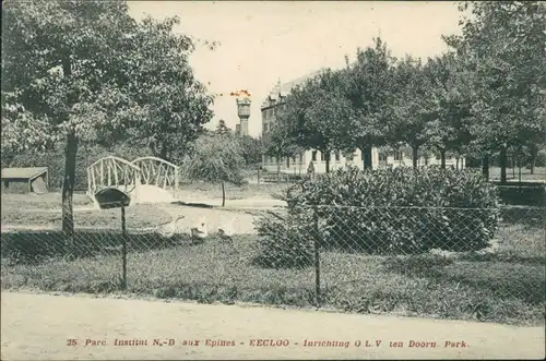 Eeklo Parc. Institut N-D aux Epines  EEGLOO Inrichting O. L. V Doorn Park. 1913