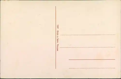 Ansichtskarte Königsbrück Kinspork Partie an der Kirche 1915 