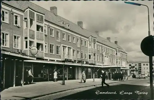 Postkaart Emmeloord-Noordoostpolder Lange Nering 1965