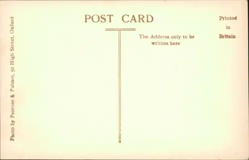 Postcard Oxford St. Mary's Entry 1932