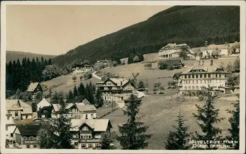 Spindlermühle Špindlerův Mlýn | Spindelmühle Blick auf die Stadt 1932 