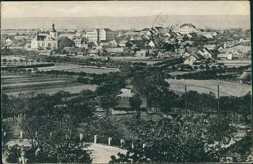 Postcard Liban Libáň Stadtpartie b Jicin Königgrätz 1923