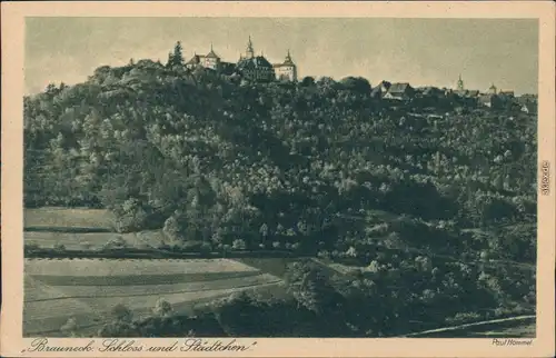 Ansichtskarte Langenburg Schloss und Stadt 1928