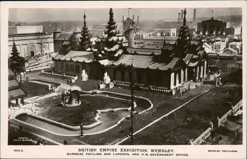 Wembley-London BURMESE PAVILION AND CARDENS, AND H. M. GOVERNMENT OFFICE 1924