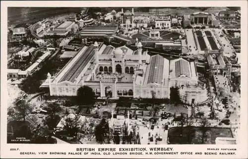 Wembley-London British Empire Exhibition: Palace of India, Scenic Railway 1924
