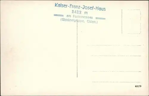 Ansichtskarte Zell am See Großglockner von der Franz Josefshöhe 1933