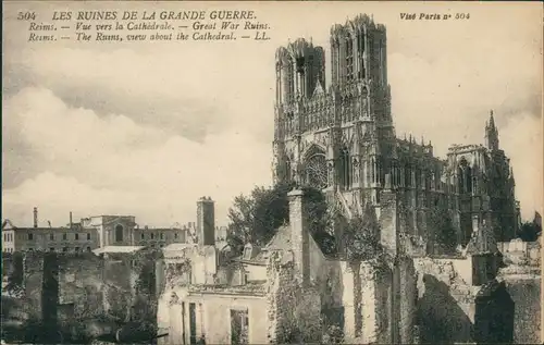 Witry-les-Reims Witry-lès-Reims Les Ruines de la Grande Guerre, Chathèdrale 1924