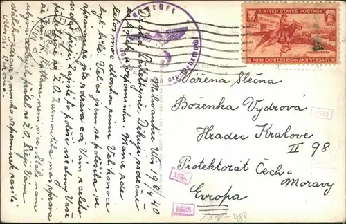 Postcard Stanton Meramec Caverns: Wine Talbe 4th Floor 1940