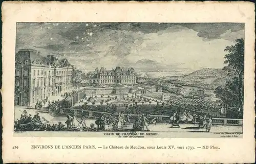 CPA Meudon Le Château de Meudon, sous Louis XV 1733/1910