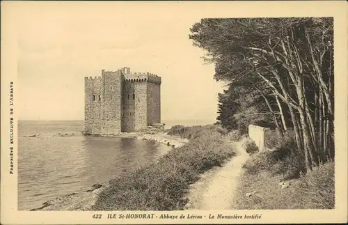 CPA Cannes Île Saint-Honorat, Abbaye de Lèrins 1928