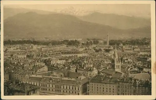 CPA Grenoble Graswalde Stadt und Alpen 1929