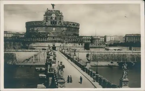 Cartoline Rom Roma Ponte Elio e Castello S. Angelo 1932