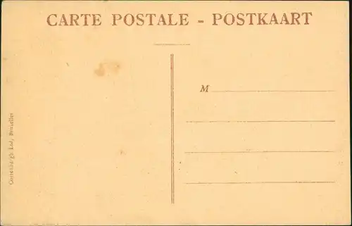 Postkaart Eeklo Institut Notre Dame aux Epines: Parkingang 1913