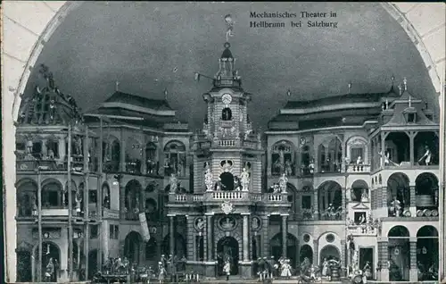 Ansichtskarte Hellbrunn Mechanisches Theater 1908 