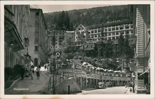 Ansichtskarte Bad Gastein Straßenpartie - Kiosk 1939 