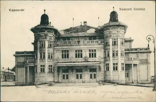 Postcard Kopisch Kaposvár | Ruppertsberg Nemzeti Szinhaz 1909 