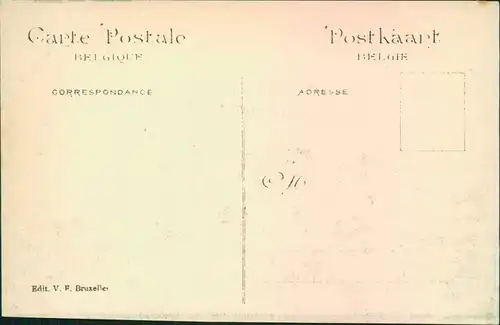 Postkaart Brüssel Bruxelles EXPO 1910 - Maison de People 1910 