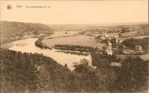 Spa (Stadt) Spa (kêr) (Spå / Spâ) Vue panoramique du Lac 1917 