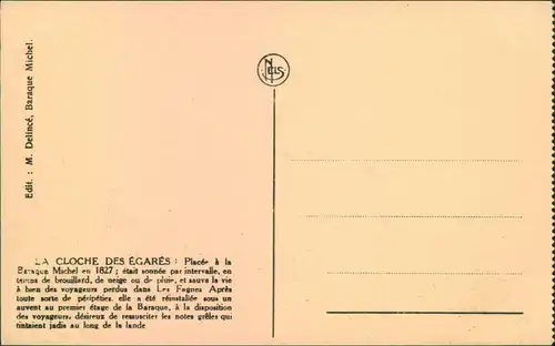 Michelshütte Baraque Michel Cloche des egares/Kirchenglocke 1917 
